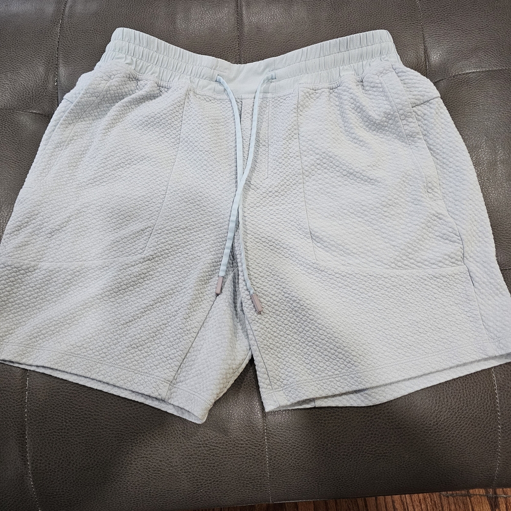 Textured Double Knit Cotton Short 7in